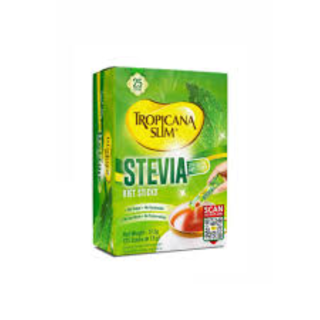 TROPICANA SLIM SWEETENER STEVIA DIET STICK 25S